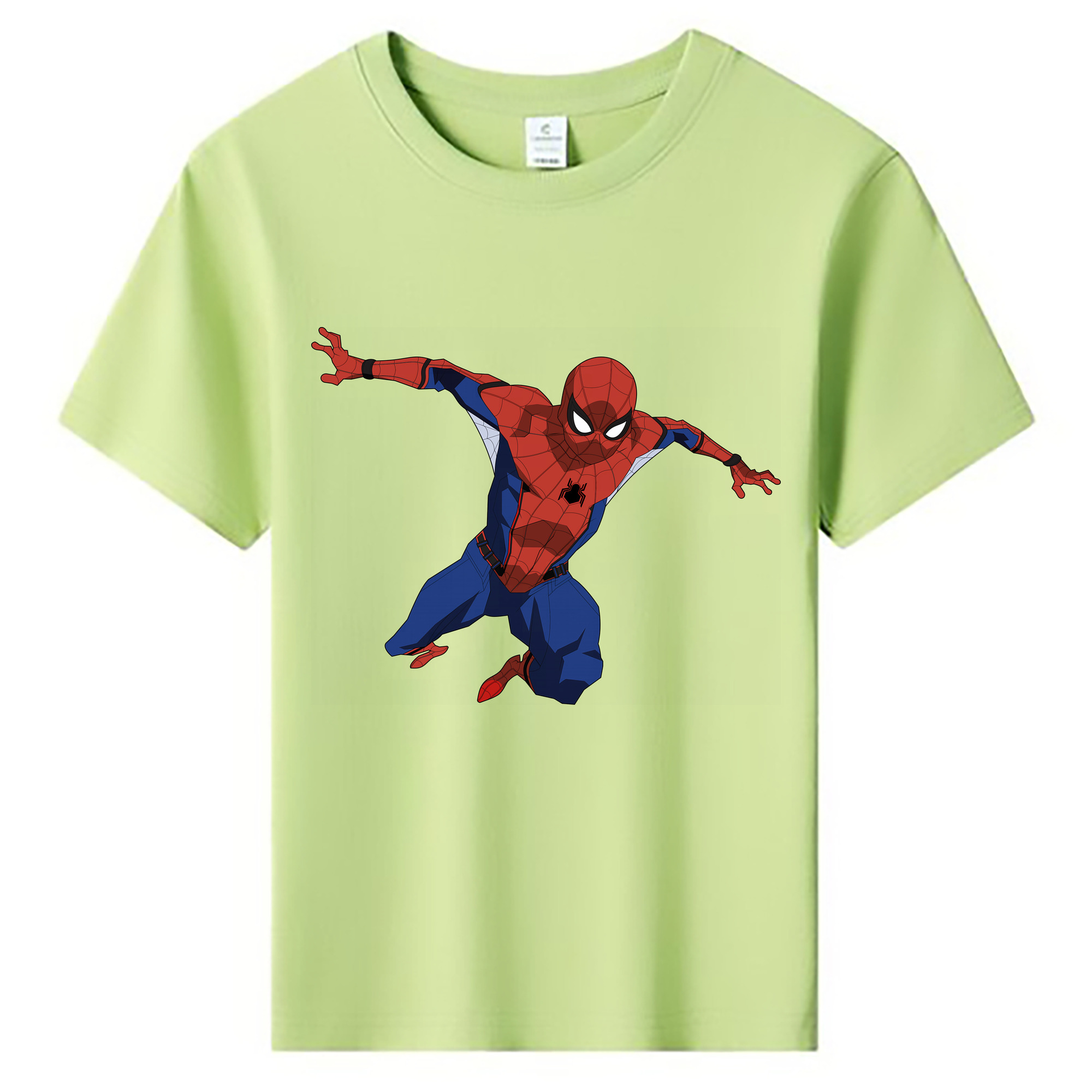 （画像用） Spider Man スパイダーマン 綿100％キッズTシャツ（フロントプリント）
